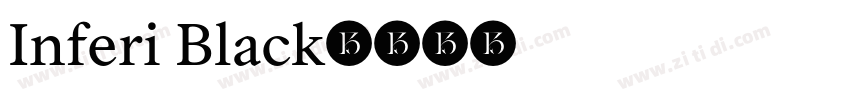 Inferi Black字体转换
